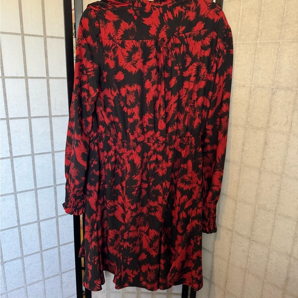 Taylor Red and Black Long Sleeve Dress - Picture 3 of 3